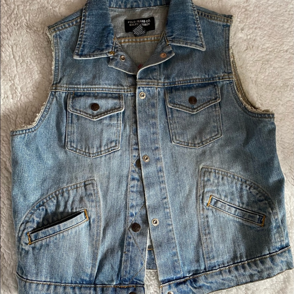 Denim vest by Ralph Lauren